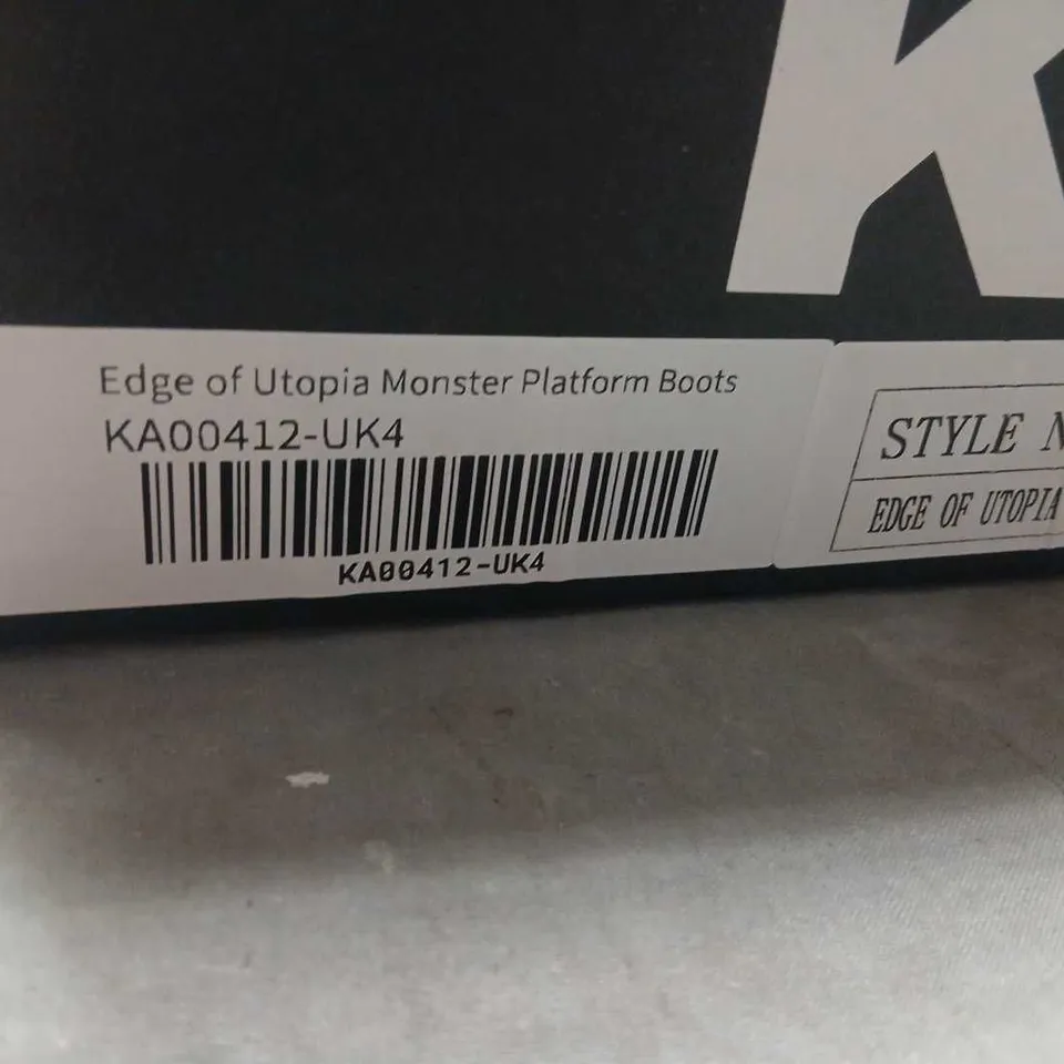 KOI EDGE OF UTOPIA MONSTER PLATFORM BOOTS – BLACK/PINK, UK4