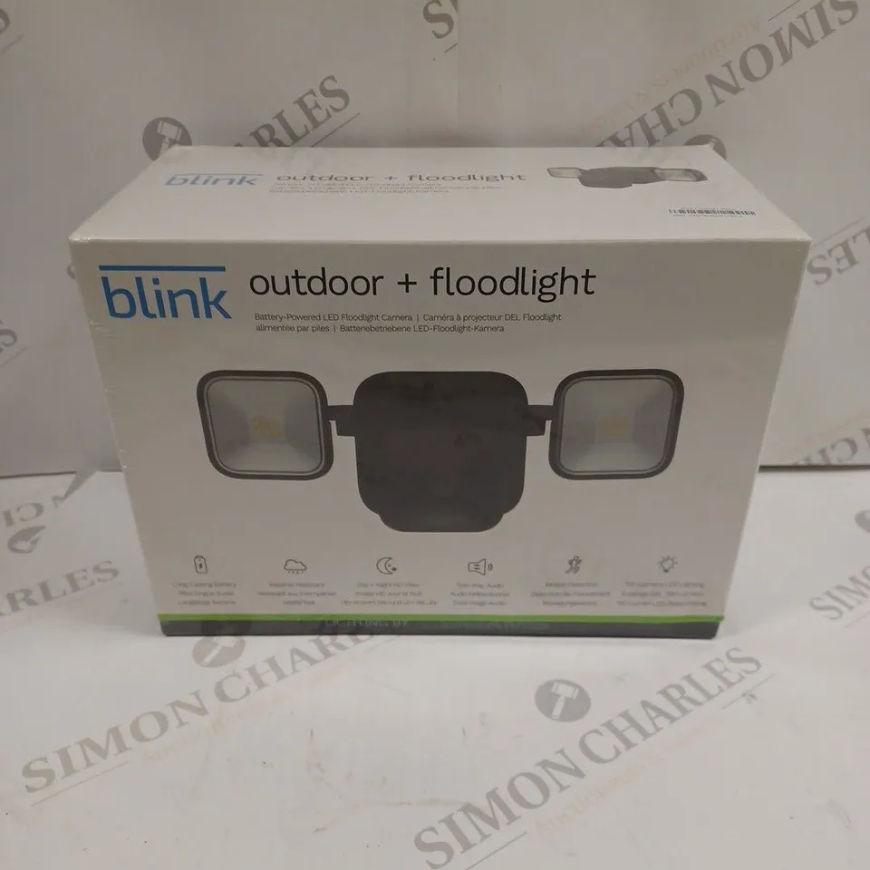 BOXED SEALED BLINK OUTDOOR BATTERY POWERED LED FLOODLIGHT CAMERA 