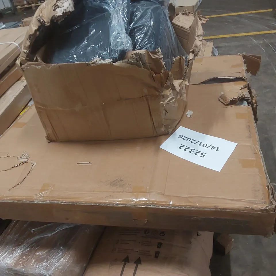 PALLET CONTAINING A LARGE QUANTITY OF ASSORTED FURNITURE PARTS ECT
