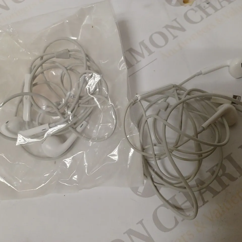 LOT OF 2 APPLE WIRED EARPHONES 