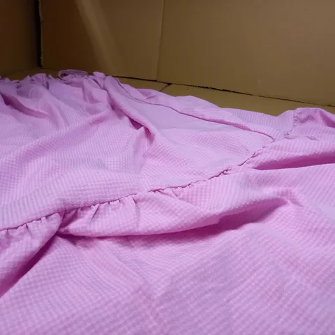 NEWLOOK PINK STRAPPY FRILL TIER SUMMER DRESS - SIZE 12