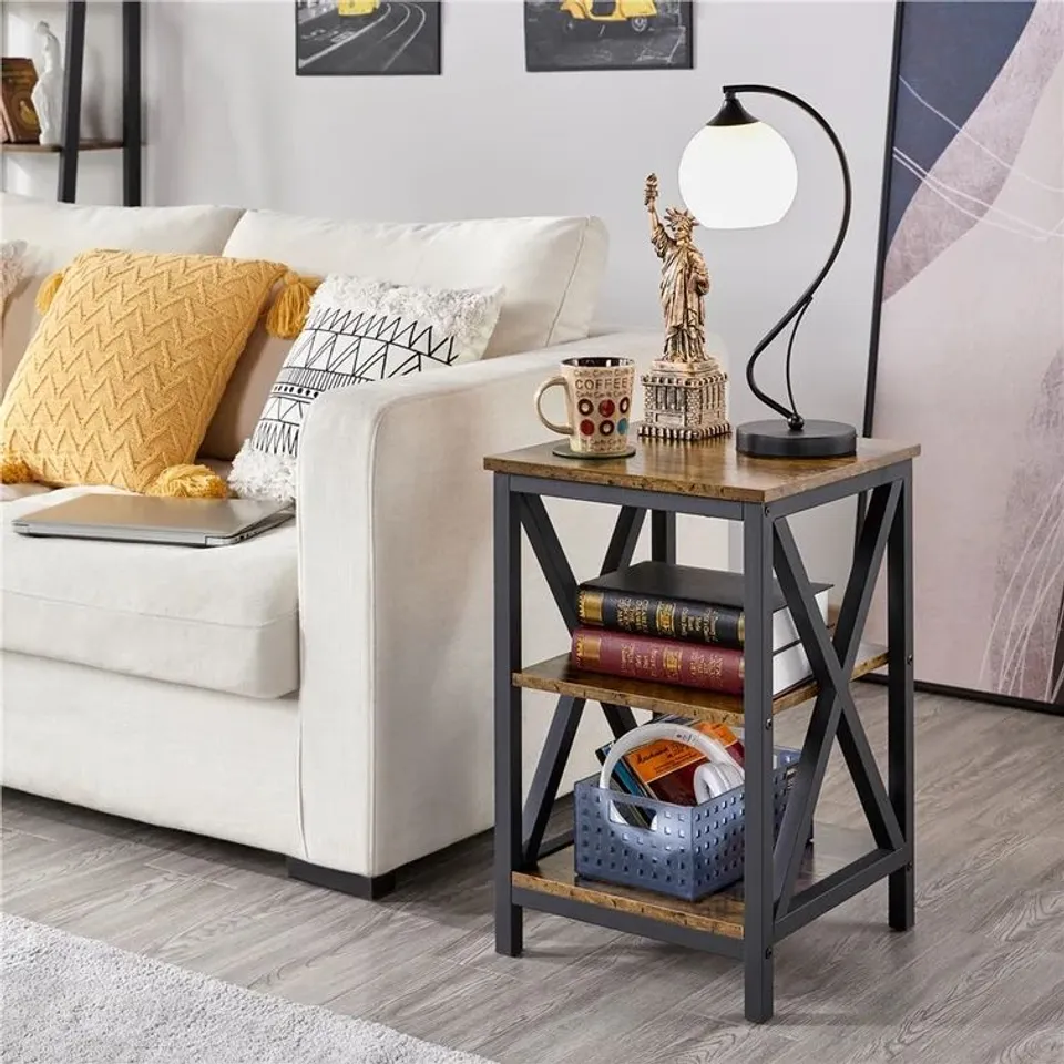 FEAGLIN TIER SIDE TABLE WITH STORAGE