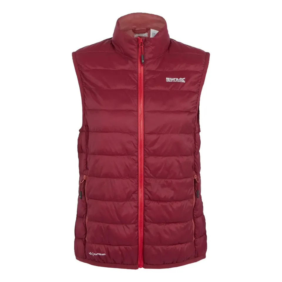 BRAND NEW REGATTA WOMEN'S HILLPACK II SLEEVELESS BODYWARMER IN RUMBA RED (MINERAL RED) SIZE UK 18