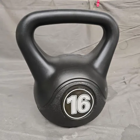 16KG BLACK VINYL KETTLE BELL