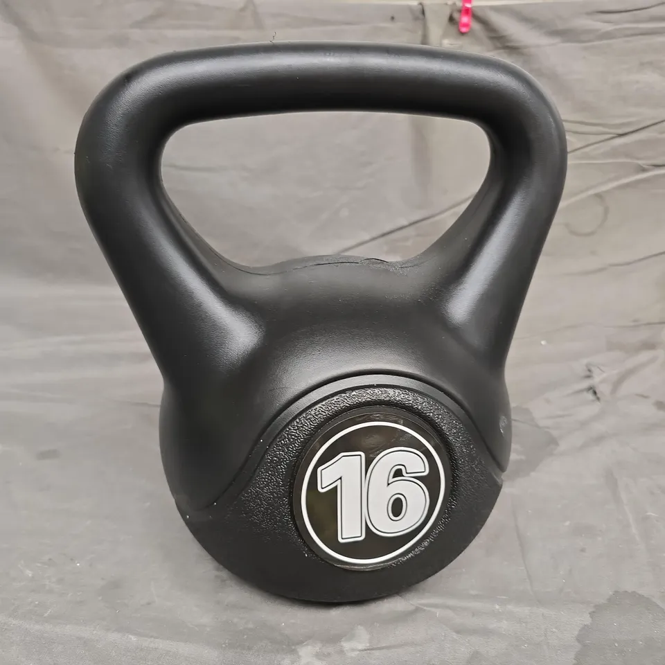 16KG BLACK VINYL KETTLE BELL