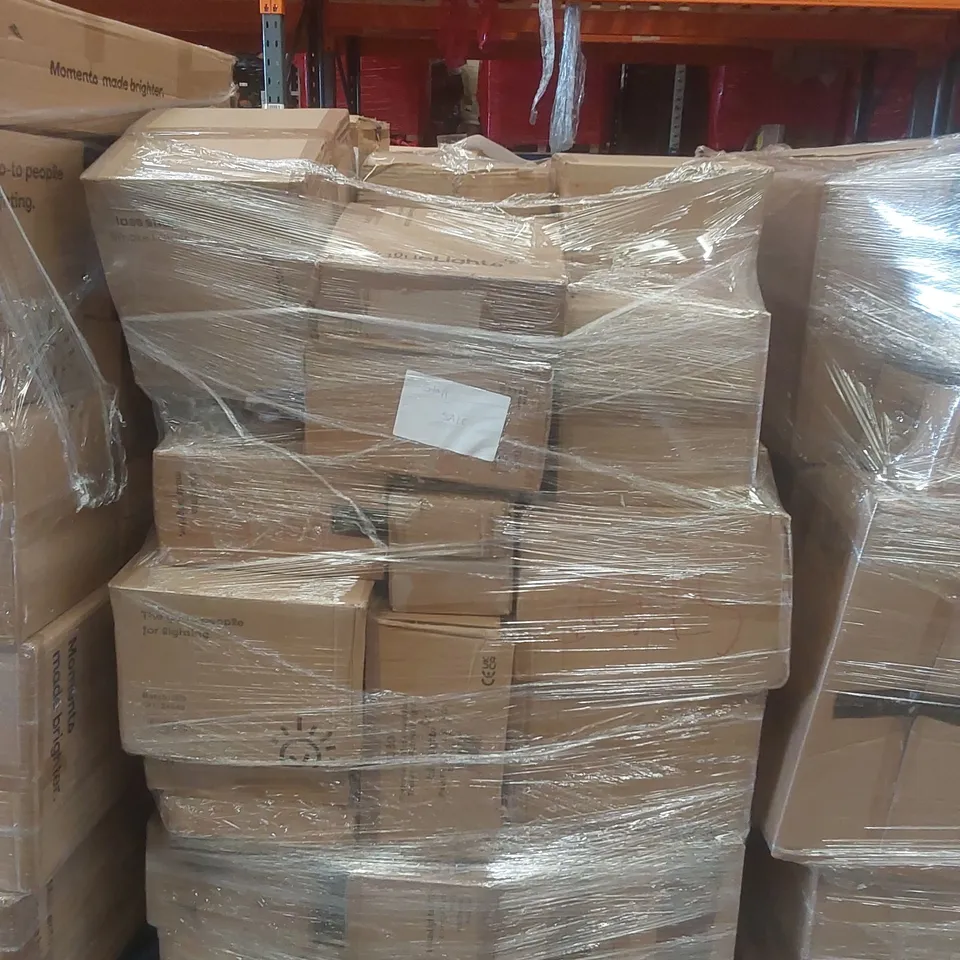 PALLET CONTAINING A VERY LARGE QUANTITY OF ASSORTED DESIGNER LIGHTING PRODUCTS