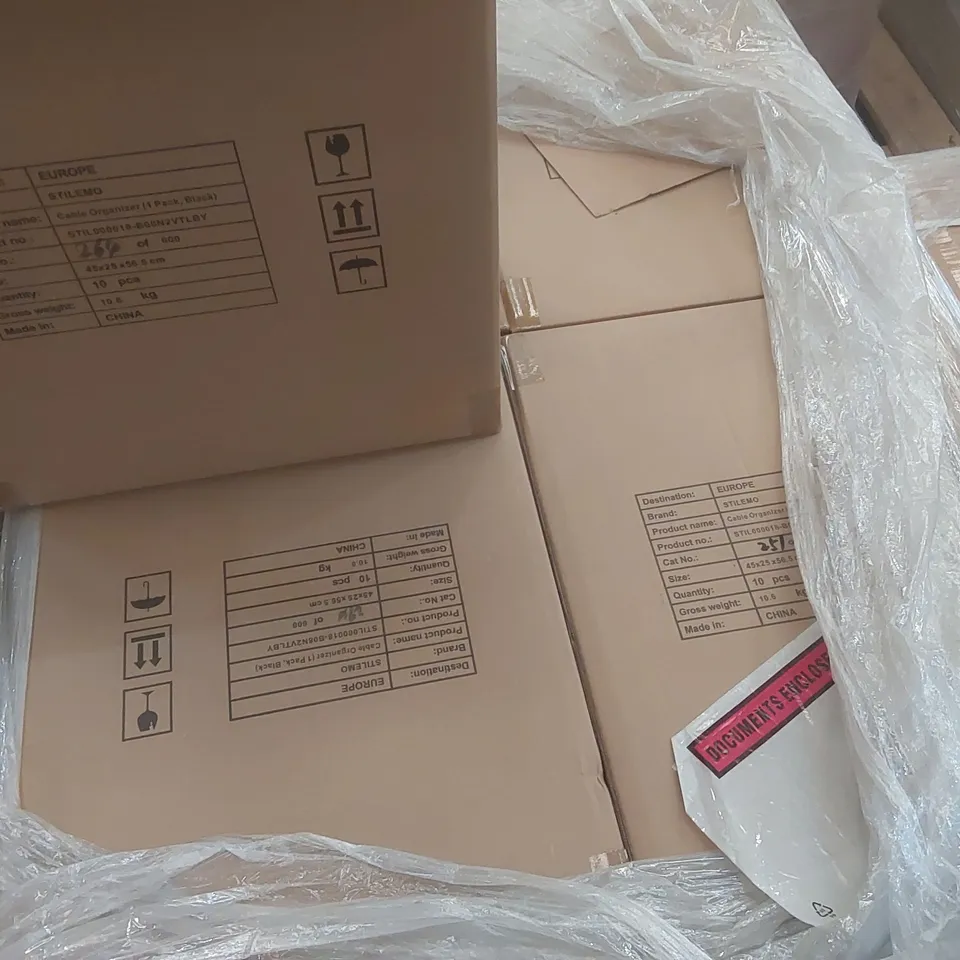 PALLET CONTAINING A VERY LARGE QUANTITY OF STILEMO CABLE ORGANISERS