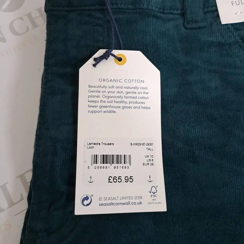 SEASALT CORNWALL SLIM TROUSERS SIZE 10