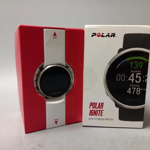 BOXED POLAR IGNITE GPS FITNESS WATCH