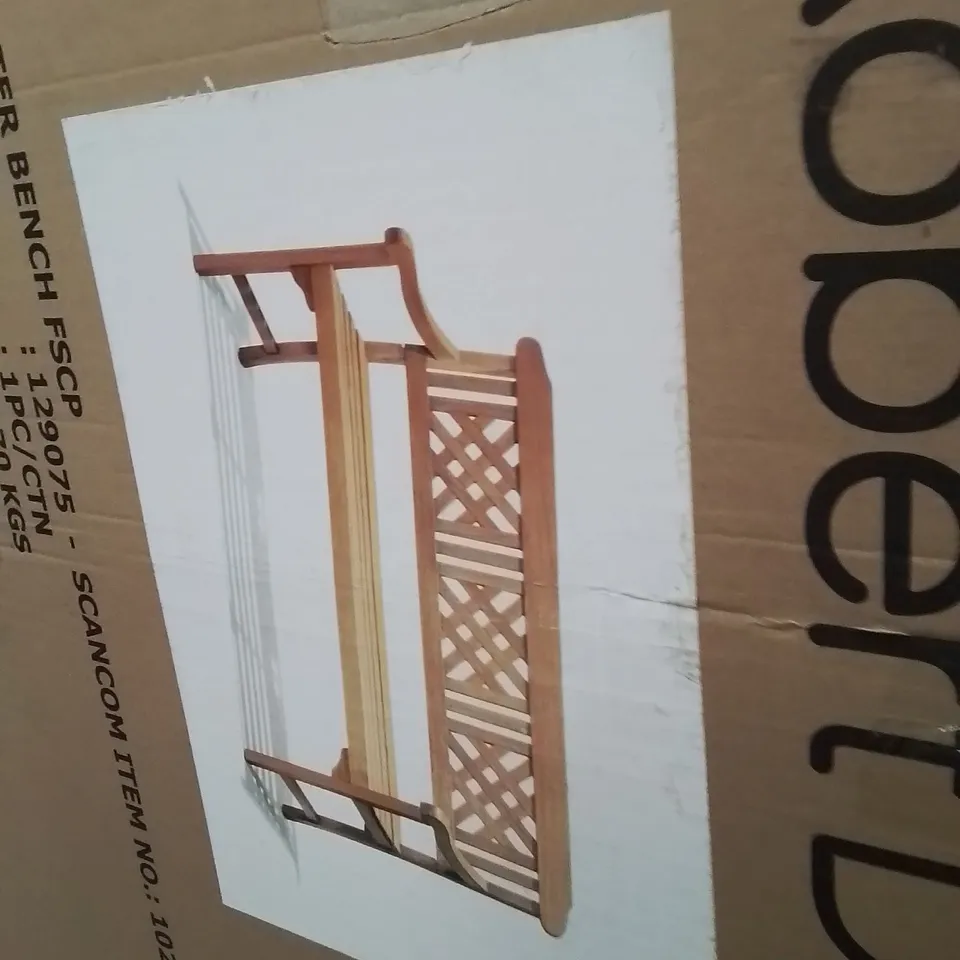 BOXED ROBERT DAYS FENCE 3 SEATER BENCH