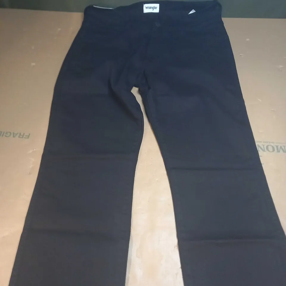 MENS WRANGLERS SLIM TAPERED BLACK JEANS SIZE 34