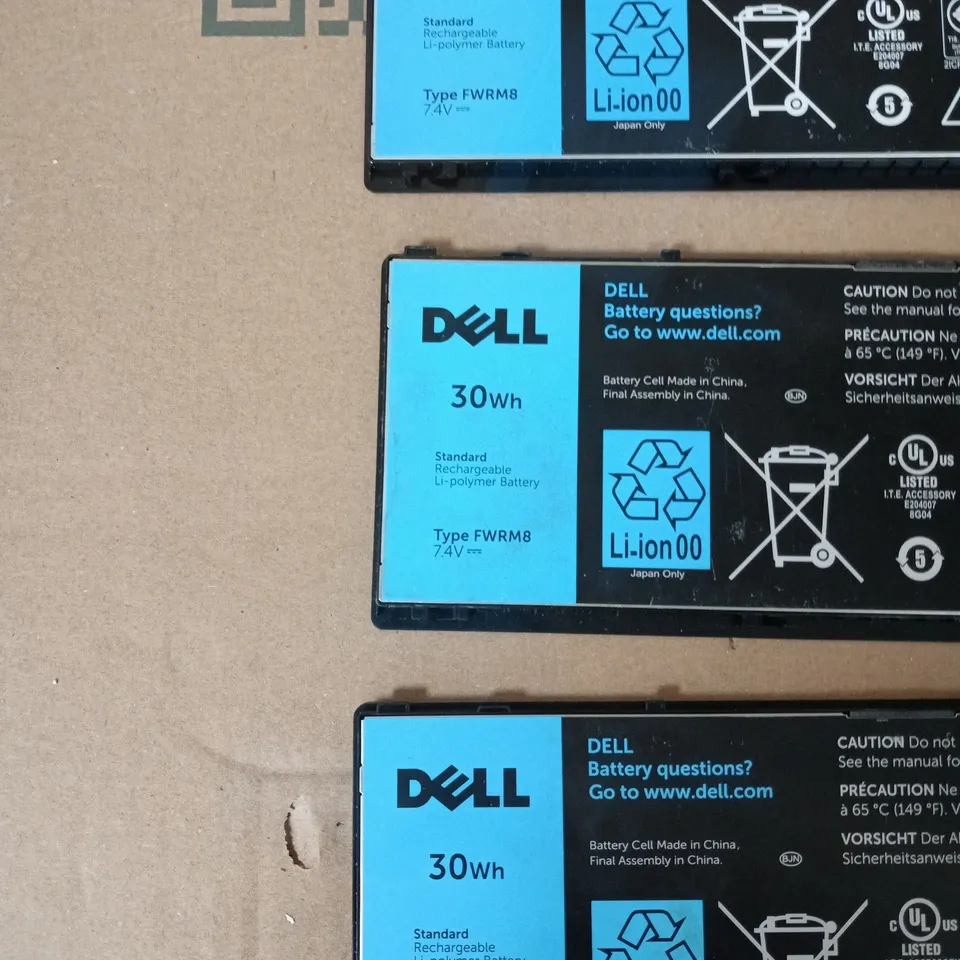 DELL LAPTOP BATTERY 30WH LI-ION 7.4V TYPE FWRM8 – PACK OF 3