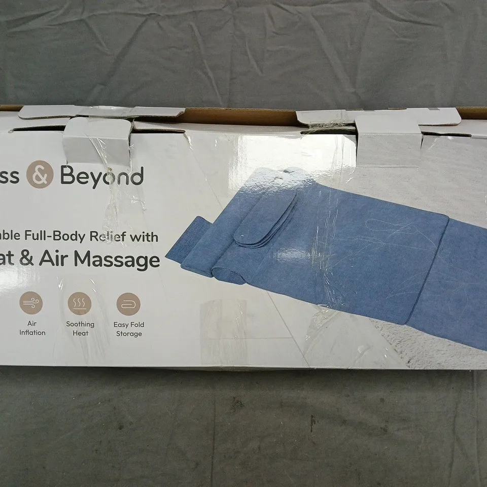 BLISS & BEYOND PORTABLE FULL-BODY HEAT & AIR MASSAGE (BOXED)