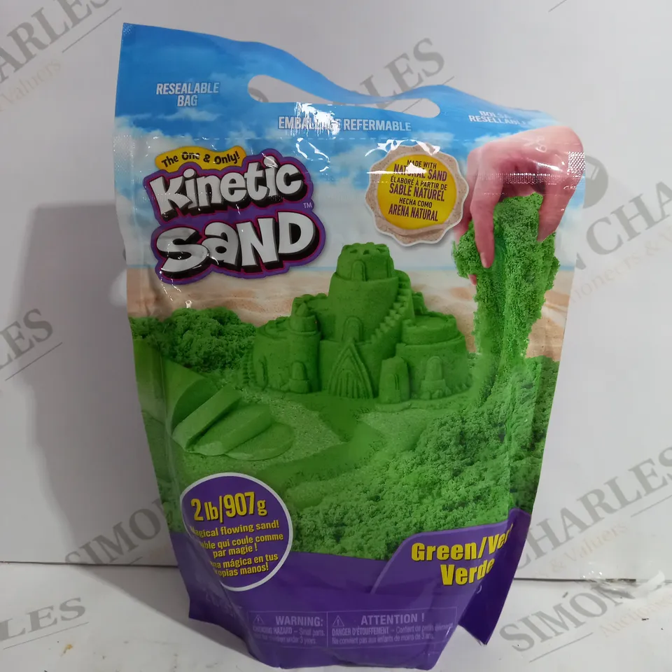 SEALED KINETIC SAND IN GREEN - 907G