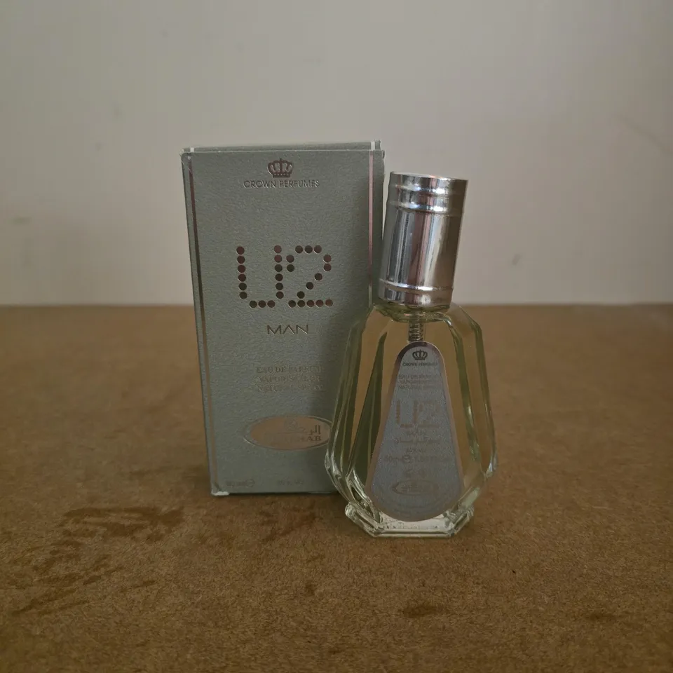 LOT OF 12 CROWN PERFUME U2 MAN 50ML EAU DE PARFUMS