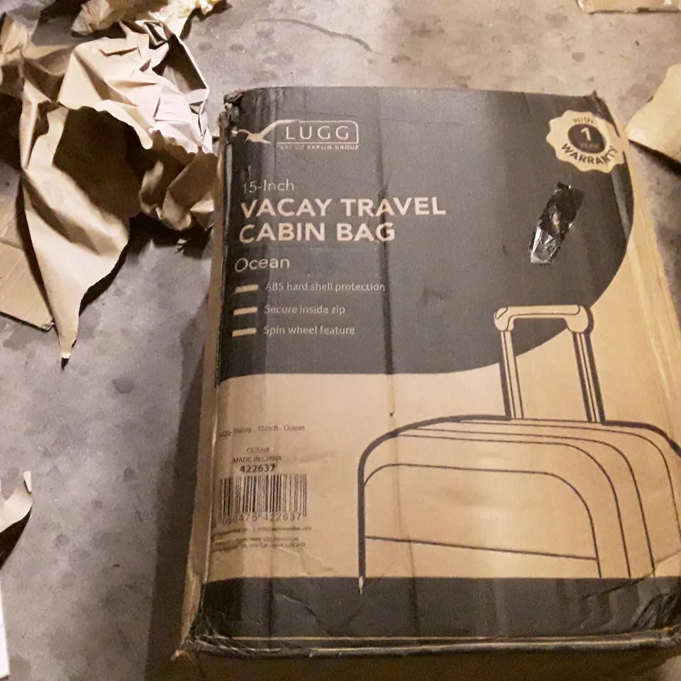 BOXED KEPLIN LUGG 15 INCH VACAY TRAVEL CABIN BAG