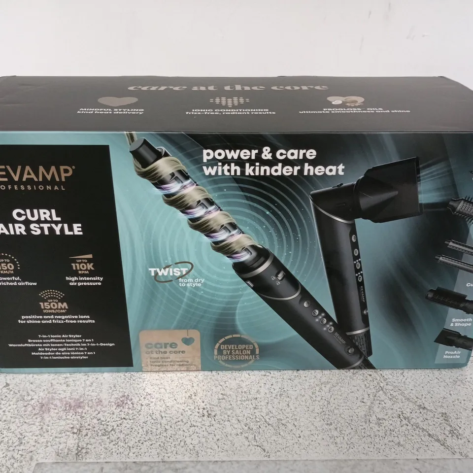 REVAMP PROFESSIONAL CURL AIR STYLE HAIR STYLER WITH ATTACHMENTS