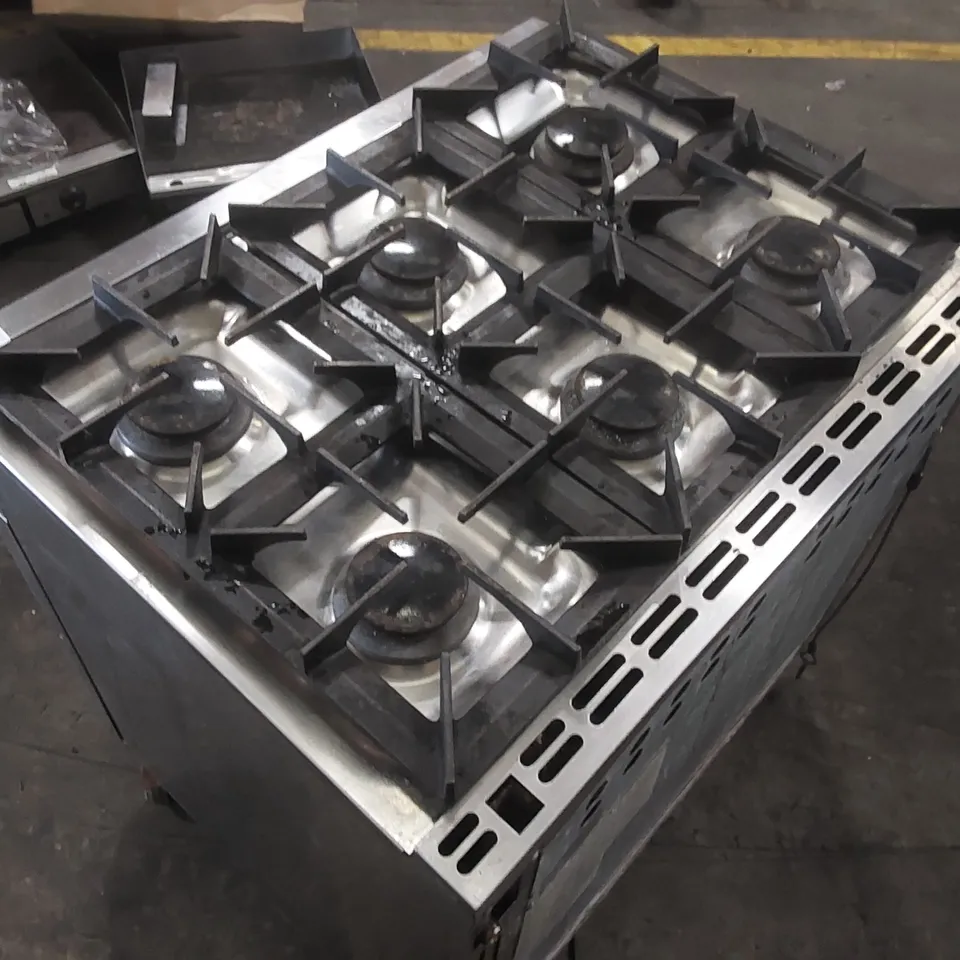 BURCO COMMERCIAL 6 BURNER GAS OVEN