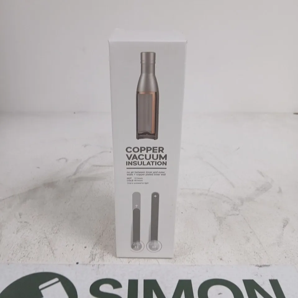 COPPER VACUUM INSULATED BOTTLE – BOXED 