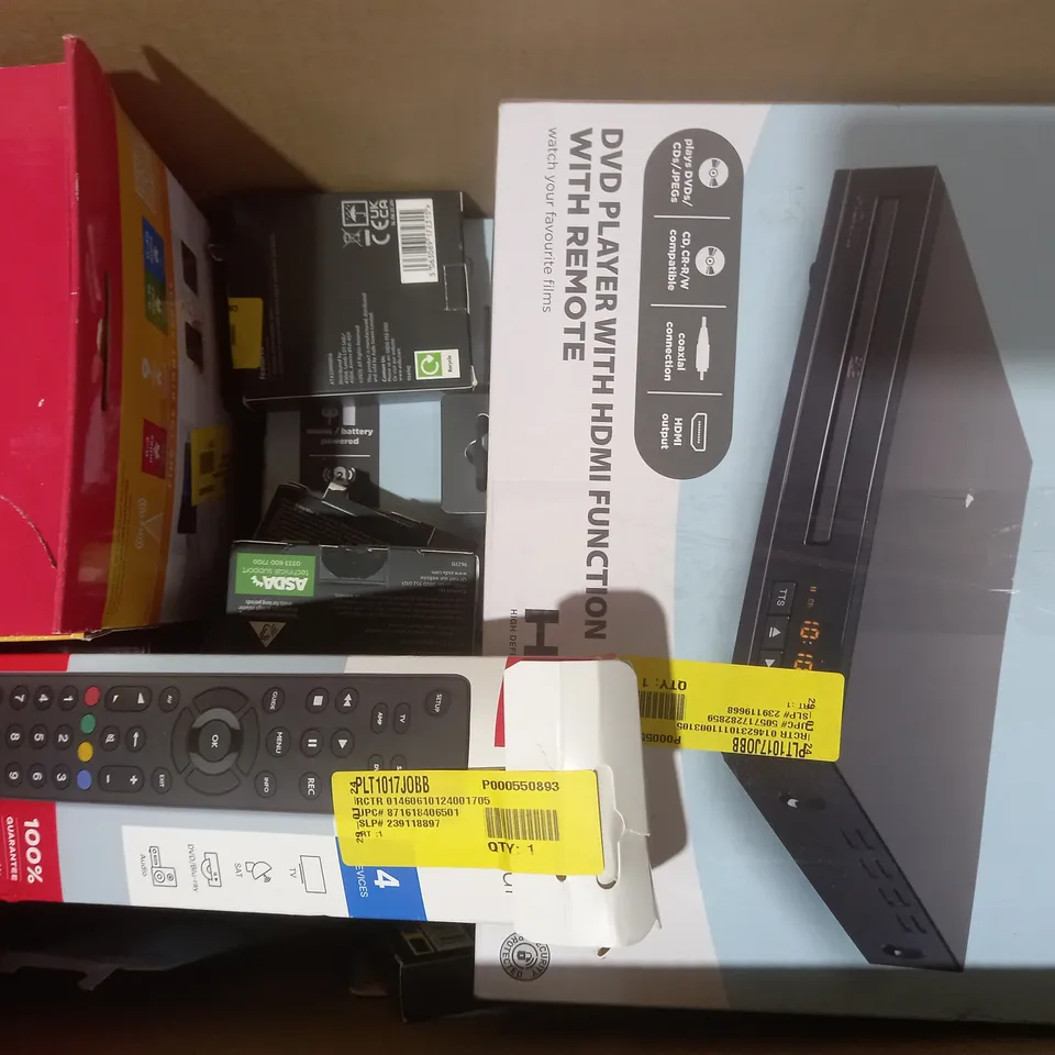 BOX OF APPROXIMATELY 15 ASSORTED ELECTRICAL ITEMS TO INCLUDE WIRED HEADPHONES, TRUE WIRELESS EARBUDS, MICRO USB TO USB-A CABLE, ETC