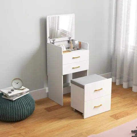 BOXED DRESSING TABLE WITH MIRROR 