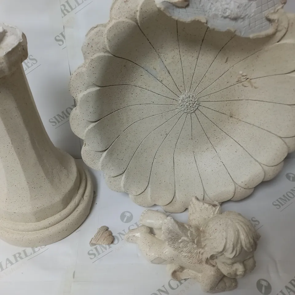 MY GARDEN STORIES CHERUB BIRDBATH / COLLECTION ONLY