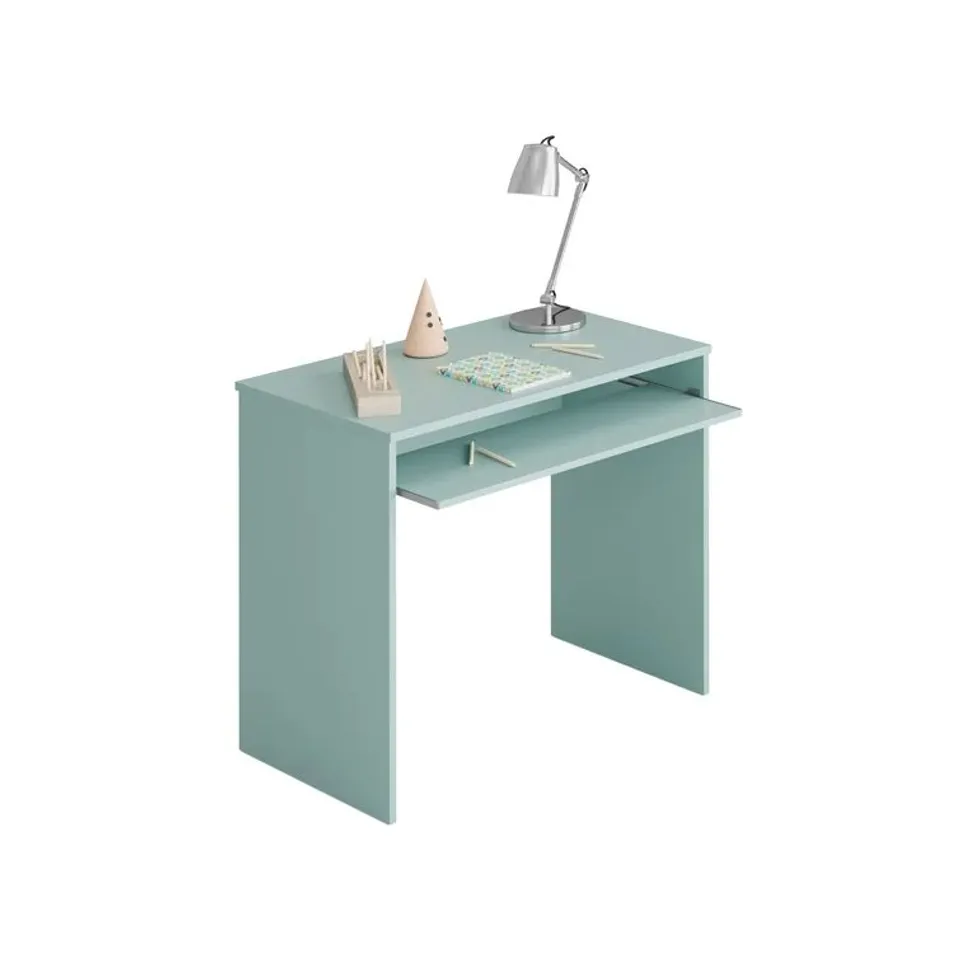 BOXED FARAH 90CM WIDE COMPUTER DESK TURQUOISE 