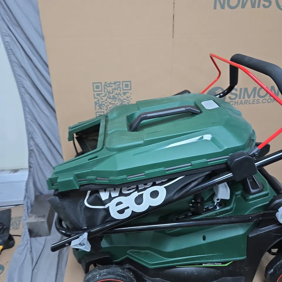 WEBB 40V CORDLESS LAWN MOWER – TWIN 20V BATTERIES INCLUDED, 43CM CUTTING WIDTH
