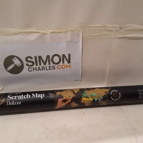 SCRATCH MAP DELUXE WORLD MAP POSTER β ROLLABLE, IN TUBE
