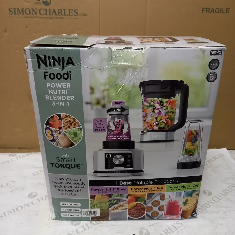NINJA FOODI POWER NUTRI BLENDER 3 IN 1 