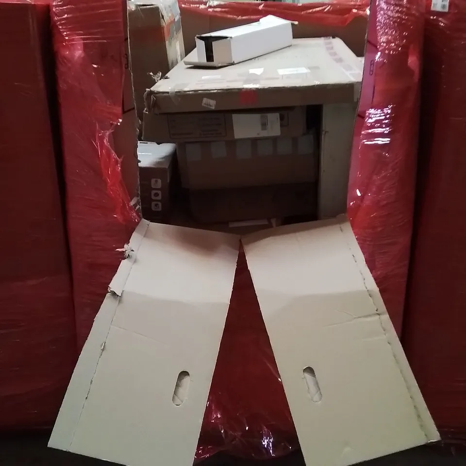 PALLET OF ASSORTED HOUSEHOLD GOODS AND PRODUCTS TO INCLUDE; BOXED HOUSEHOLD ITEMS ETC 
