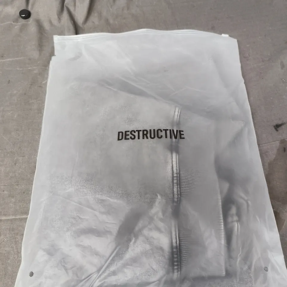 DESTRUCTIVE CROPPED SWEATSHIRT – VINTAGE GREY – XS