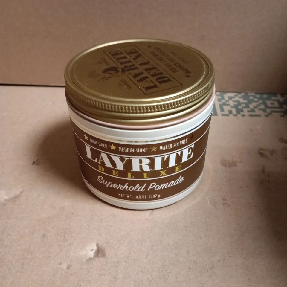 BOX OF 6 X LAYRITE DELUXE SUPERHOLD POMADE – HAIR STYLING POMADE, 10.5 OZ (297 G)