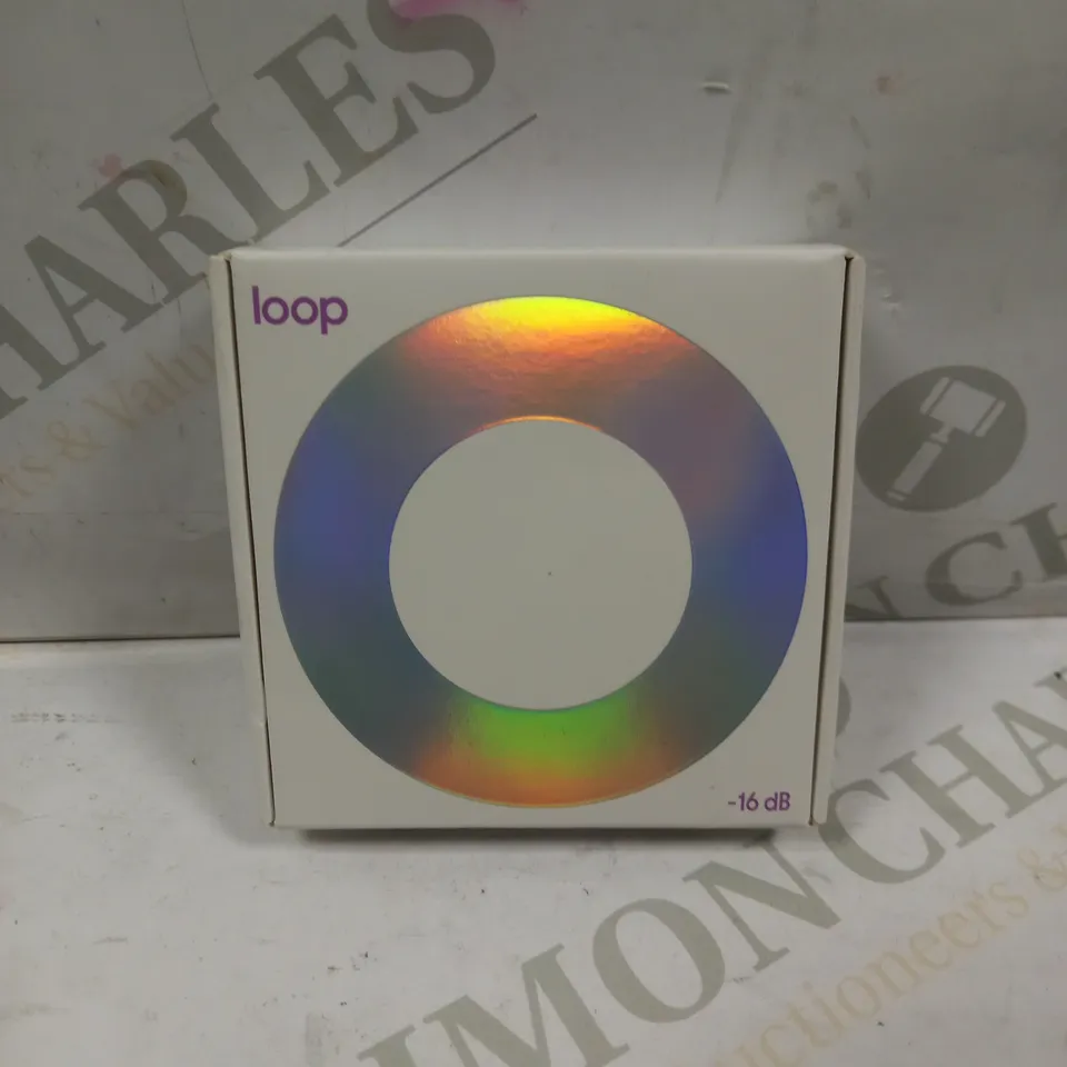 SEALED IRIDESCENT LOOP EARPLUGS