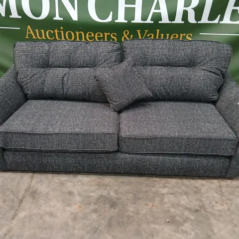 GREY FABRIC 3-SEATER SOFA