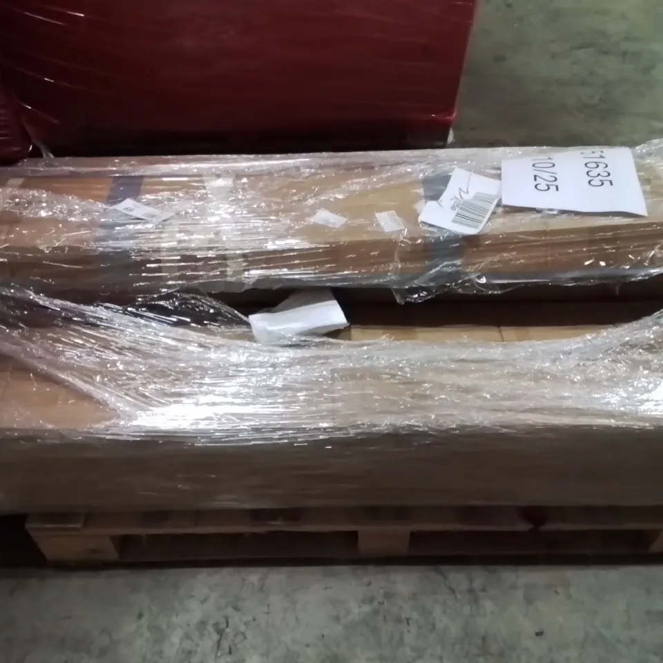 PALLET CONTAINING VARIOUS ASSORTED BOXED HOUSEHOLD ITEMS TO INCLUDE: SHOWER AND BATHROOM RAILS ECTTEMS 