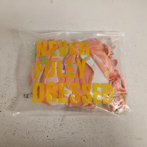 BAGGED NEVERFULLYDRESSED ORANGE DREAMER SCOOP SWIMSUIT IN ORAMGE - UK 24