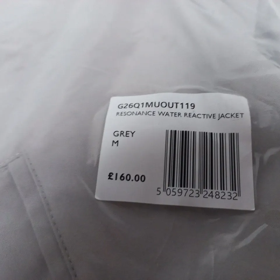 PRETTY GREEN RESONANCE WATER REACTIVE JACKET – GREY, UK M (MEN'S CLOTHING)