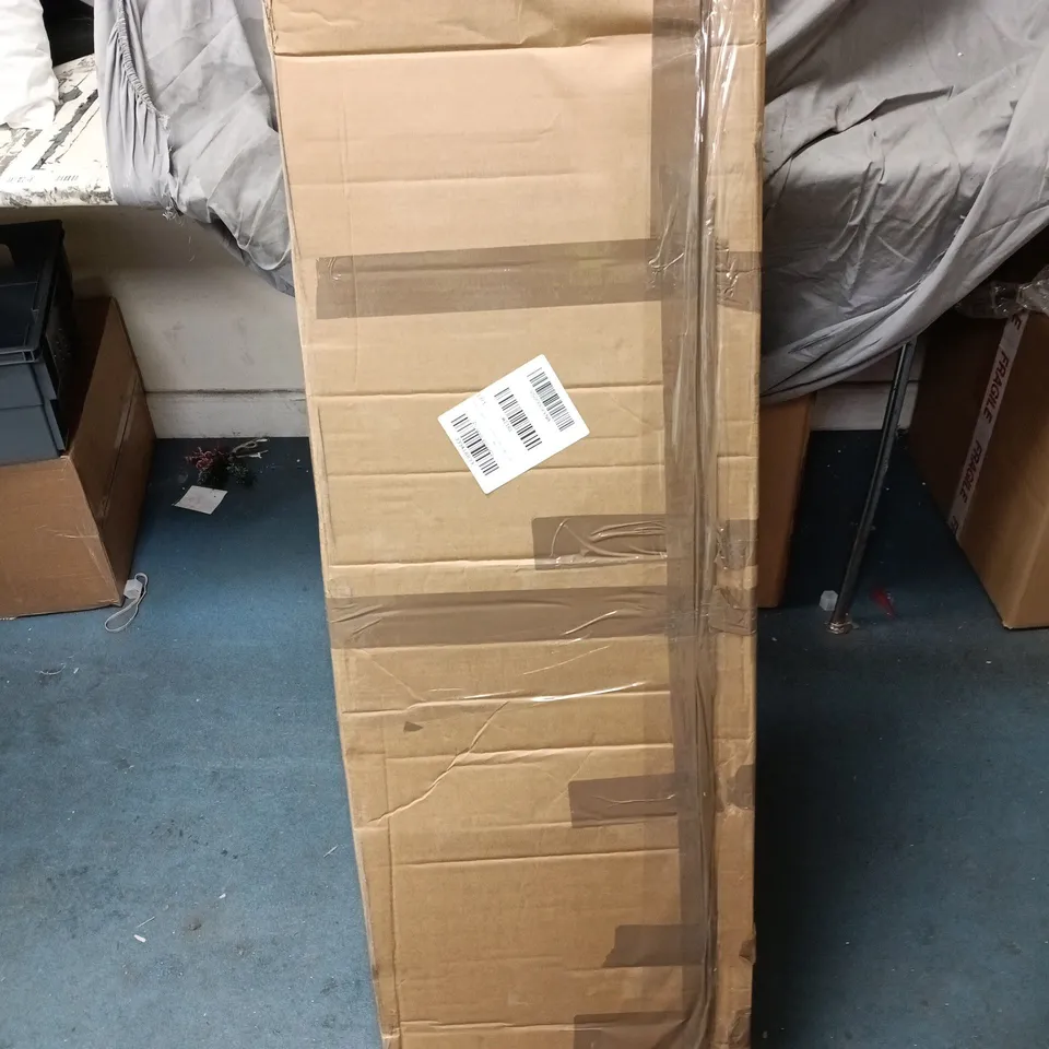 BOXED 7FT DENVER PRE LIT FLOCKED CHRISTMAS TREE WITH DUAL COLOUR TWINKLE LIGHTS