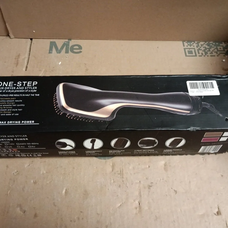ONE-STEP HAIR DRYER AND STYLER – PINK/BLACK - BOXED
