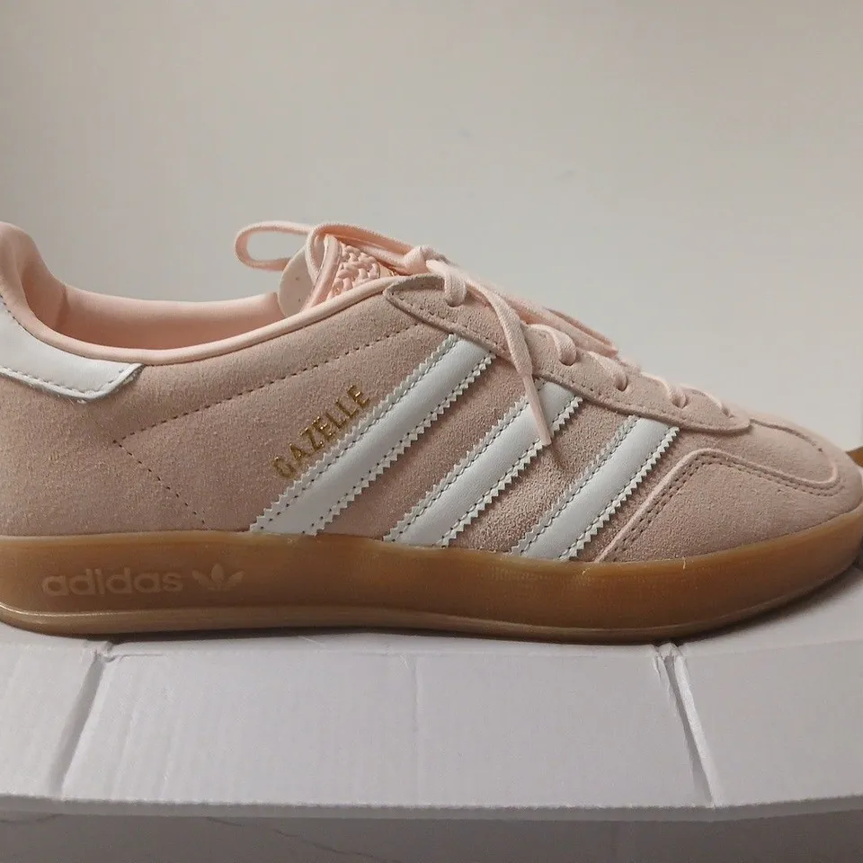 ADIDAS PINK SUEDE TRAINERS – WOMEN'S - UK 7