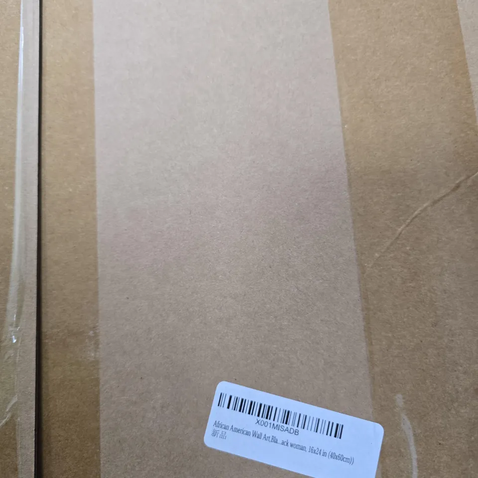 African American Wall Art Print – I love the woman I've become because I fought to become her, framed 16x24 in (40x60 cm)