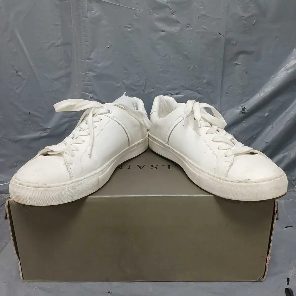 ALL SAINTS UNDERGROUND LOW TOP TRAINERS OFF WHITE SIZE 9