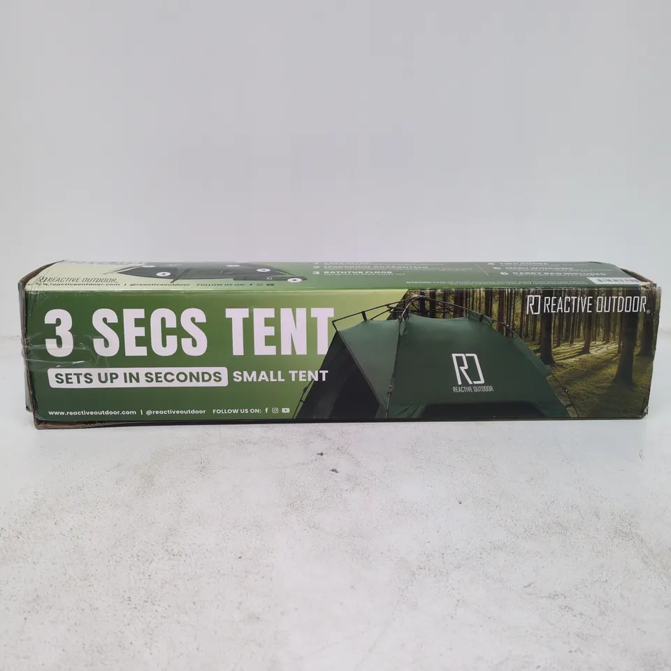 REACTIVE OUTDOOR 3 SECS SMALL TENT
