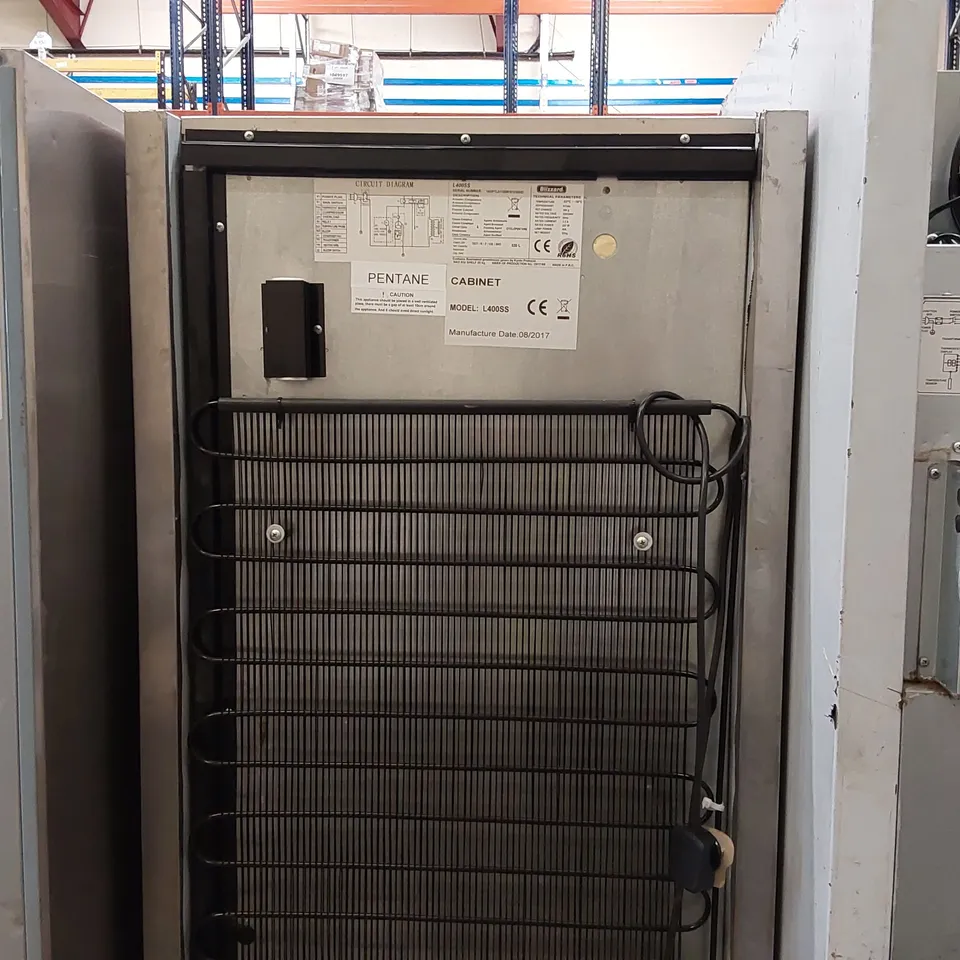 BLIZZARD L400SS 380LTR STAINLESS STEEL COMMERCIAL STORAGE FREEZER