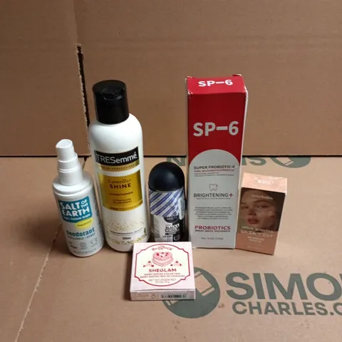 APPROXIMATEY 20 ASSORTED HEALTH AND BEAUTY PRODUCTS TO INCLUDE - SP-6 PROBIOTIC TOOTHPASTE - TRESEMME LAMELLAR SHINE CONDITIONER AND NIVEA ME ROLL ON DEODORANT