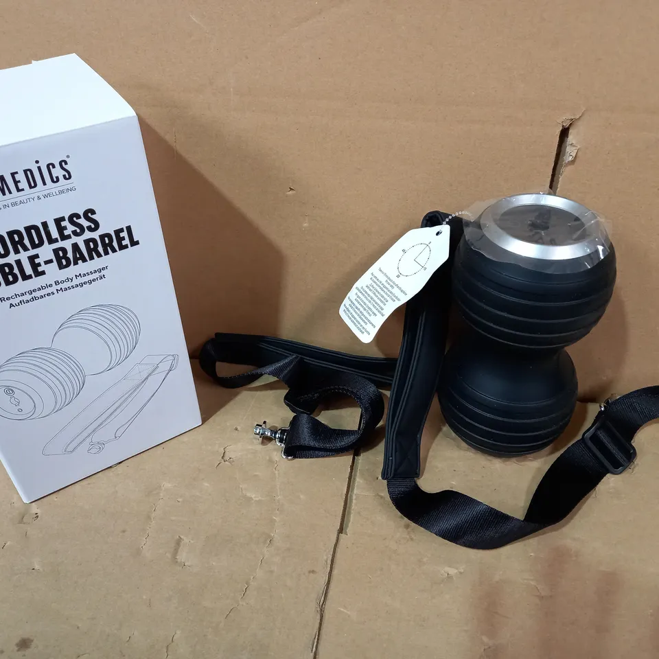 HOMEDICS CORDLESS DOUBLE-BARREL RECHARGEABLE BODY MASSAGER 