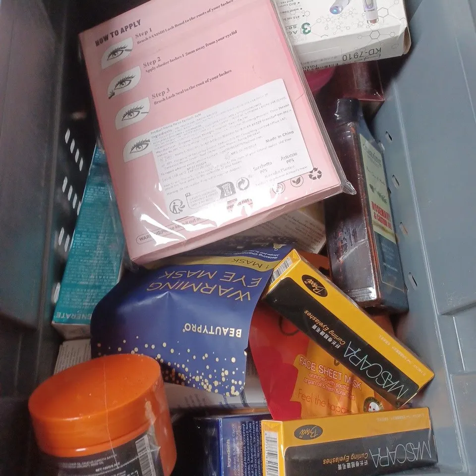 APPROXIMATEY 20 HEALTH AND BEAUTY PRODUCTS TO INCLUDE CAPASAL SHAMPOO, TREE HUT COTTON CANDY SUGAR SCRUB AND SOAP & GLORY PEEL MASK