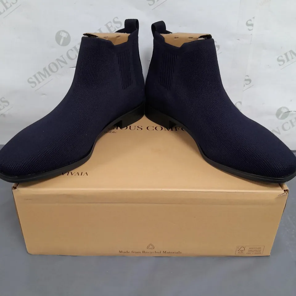 BOXED PAIR OF VIVAIA SHOES IN NAVY EU SIZE 40