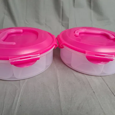 BOXED LOCK & LOCK SET OF 2 DESSERT & APPETIZER CONTAINERS